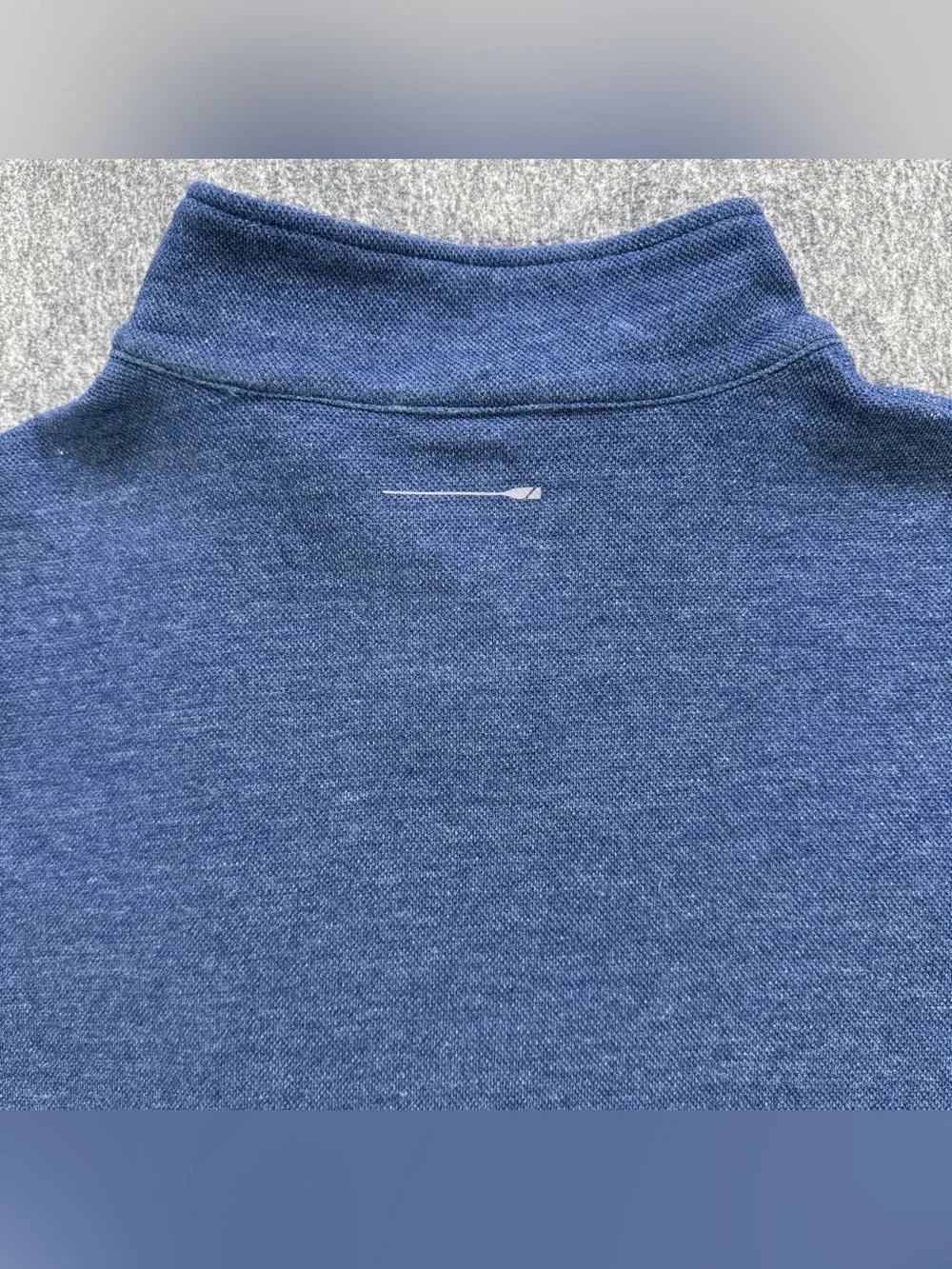 J. Crew Performance Blue Half-Zip Pullover With COOLMAX Technology Size Medium